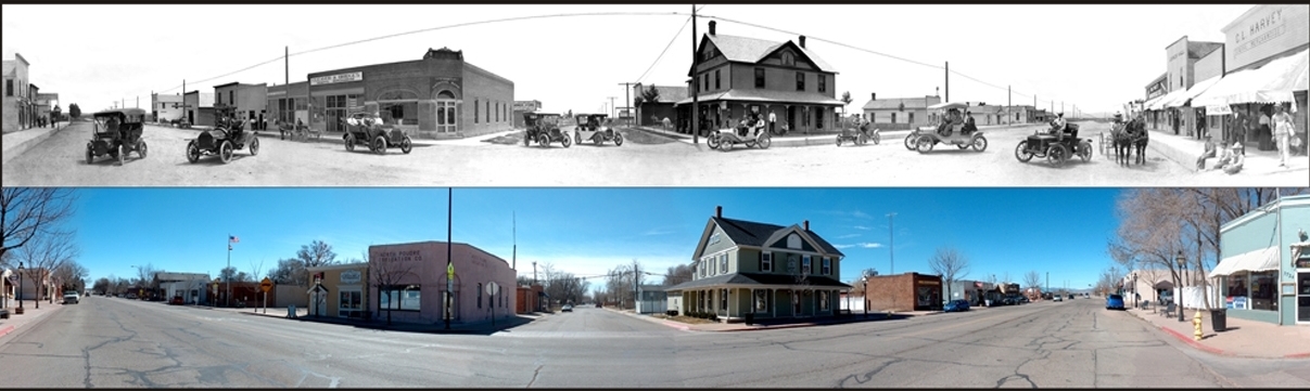 Wellington then and now collage