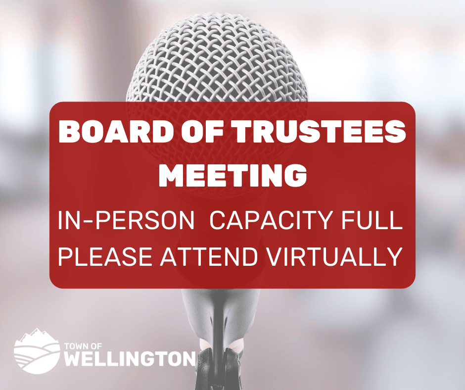 Board of Trustees Meeting capacity full. Please attend virtually 