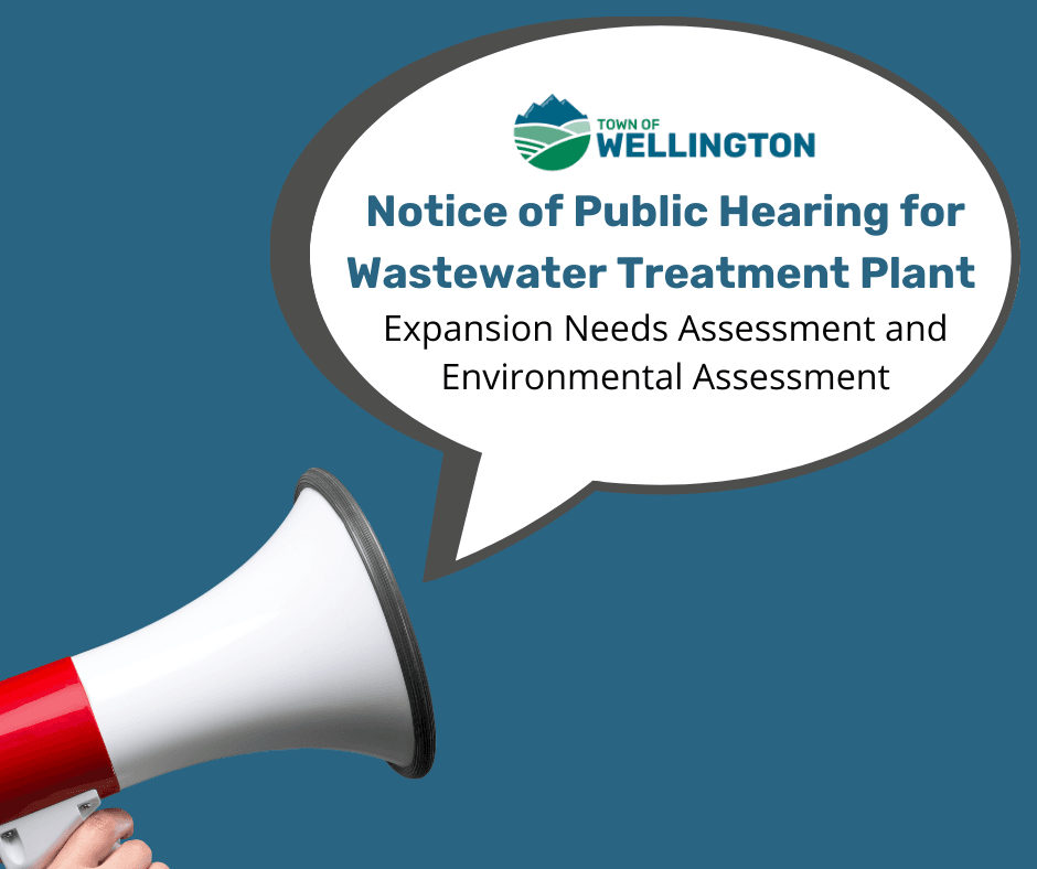 Notice of Public Hearing for Wastewater Treatment Plant Expansion