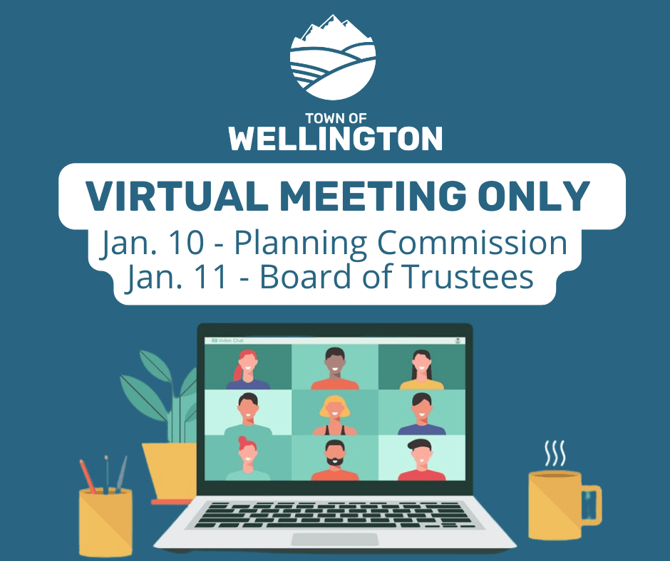 Board of Trustees Jan. 11 Planning Commission Jan. 10- Virtual only