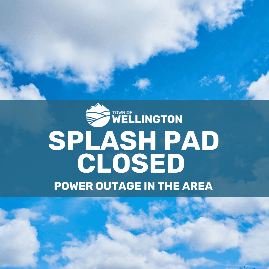 Splash Pad closed due to power outage